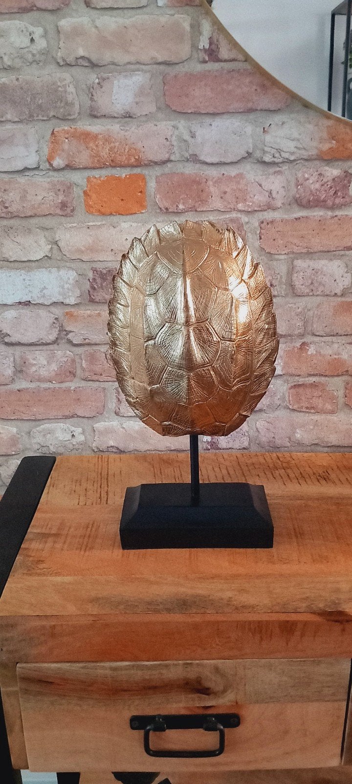 40cm Goud met Zwart Schildpad Schild♥️SALE VERKOOP♥️, Ophalen of Verzenden, Nieuw, Overige typen
