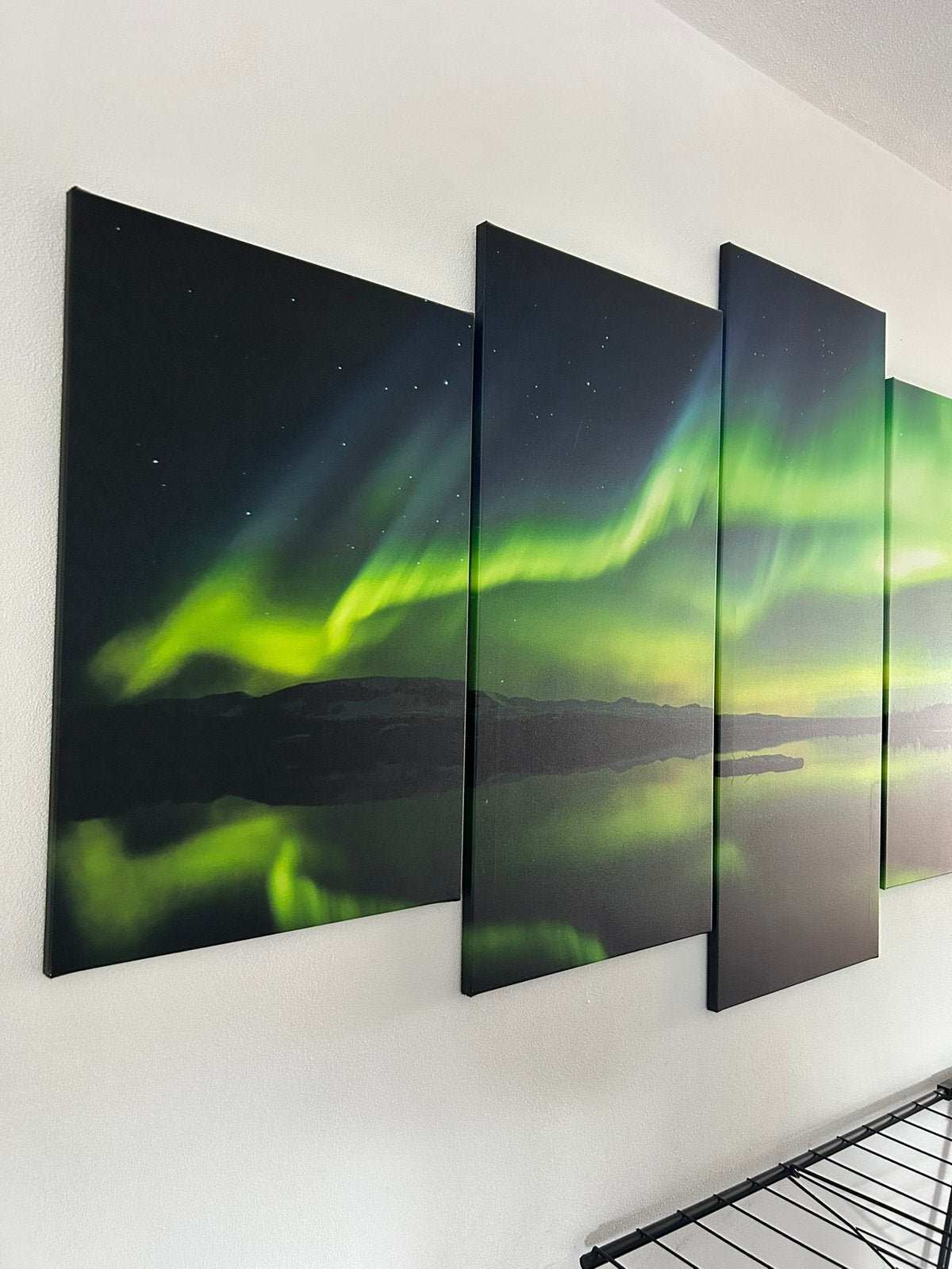 5 luik schilderij - Noorderlicht, Ophalen