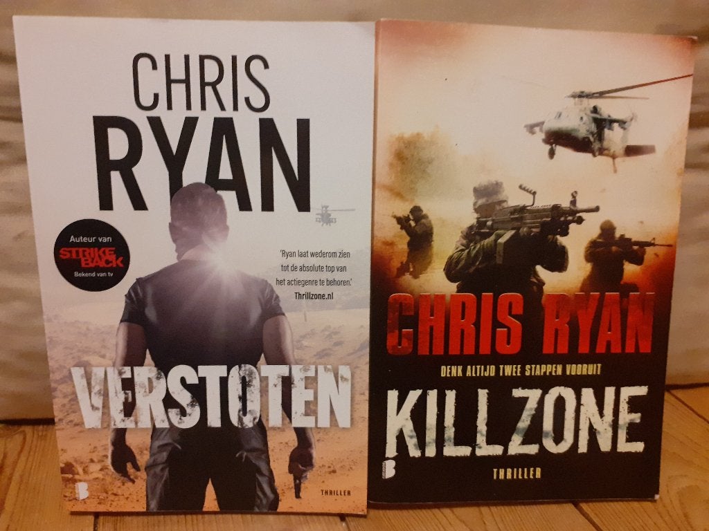 Chris Ryan, SAS, samen €8,-, Ophalen of Verzenden, Zo goed als nieuw