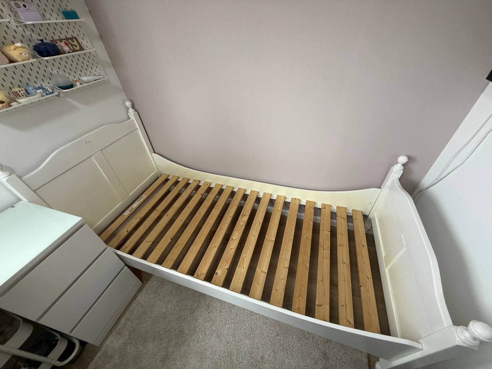 Coming Kids bed 90x200 cm - Wit eenpersoonsbed, Huis en Inrichting, Ophalen, Gebruikt, 90 cm, Eenpersoons