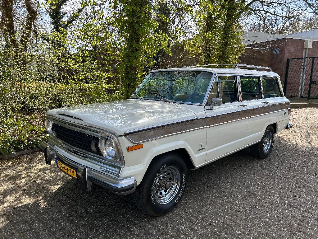 Nete Jeep Wagoneer LPG 1973 (recent gereviseerde motor), Auto's, Automaat, 8 cilinders, 2500 kg, Wit