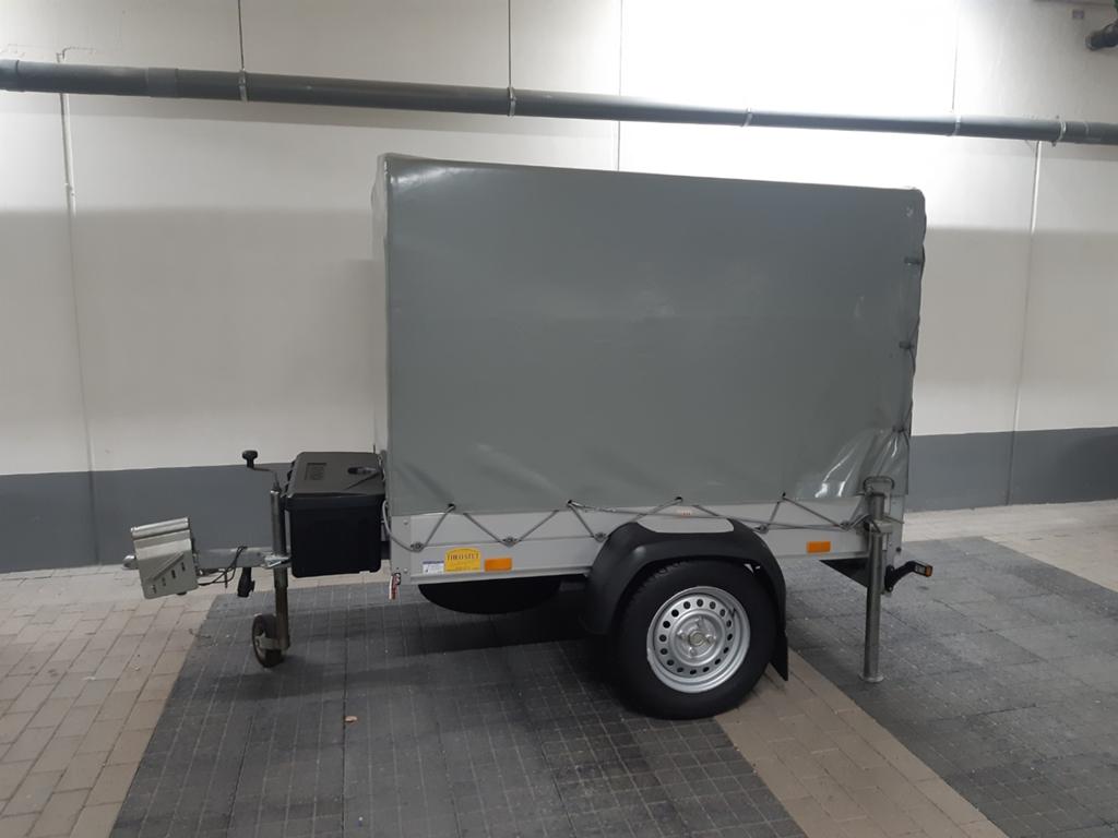 Te Huur aanhangwagen / bagagewagen Hapert Amigo met huif, Ophalen, Zo goed als nieuw