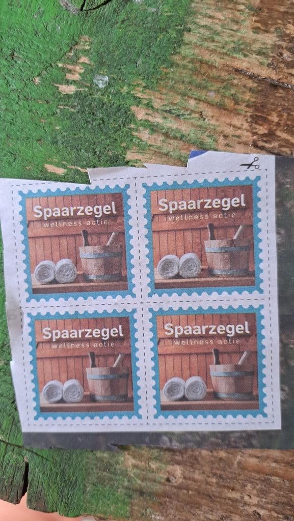 Spaarzegels sauna ED / AD, Ophalen of Verzenden, Overige soorten, Zegels, Bonnen of Punten