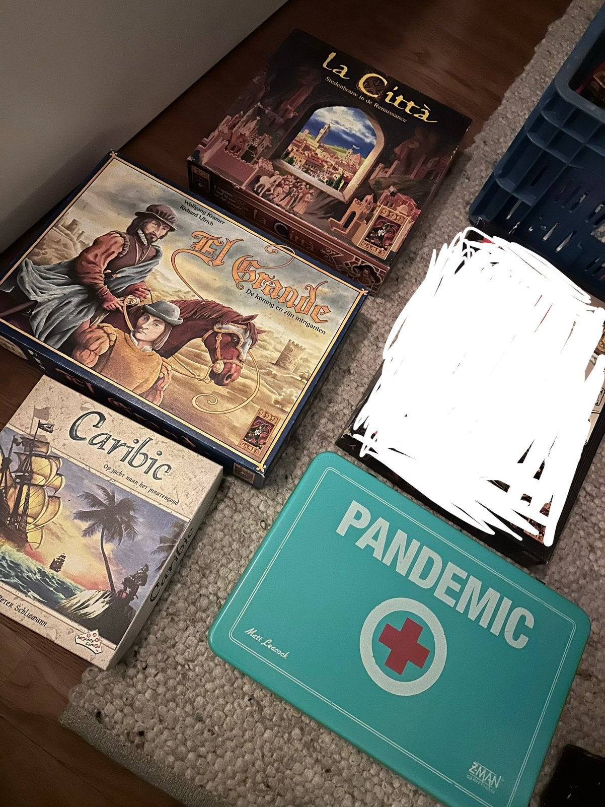 Bordspellen te koop: La Citta, El Grande, Caribic, Drie of vier spelers, Ophalen, Gebruikt