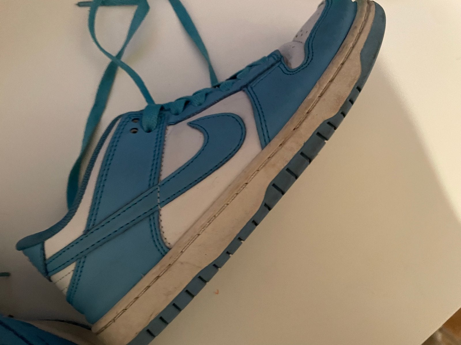 Nike Dunk Low sneakers - Maat 37.5, Ophalen of Verzenden, Gedragen, Blauw, Sneakers of Gympen