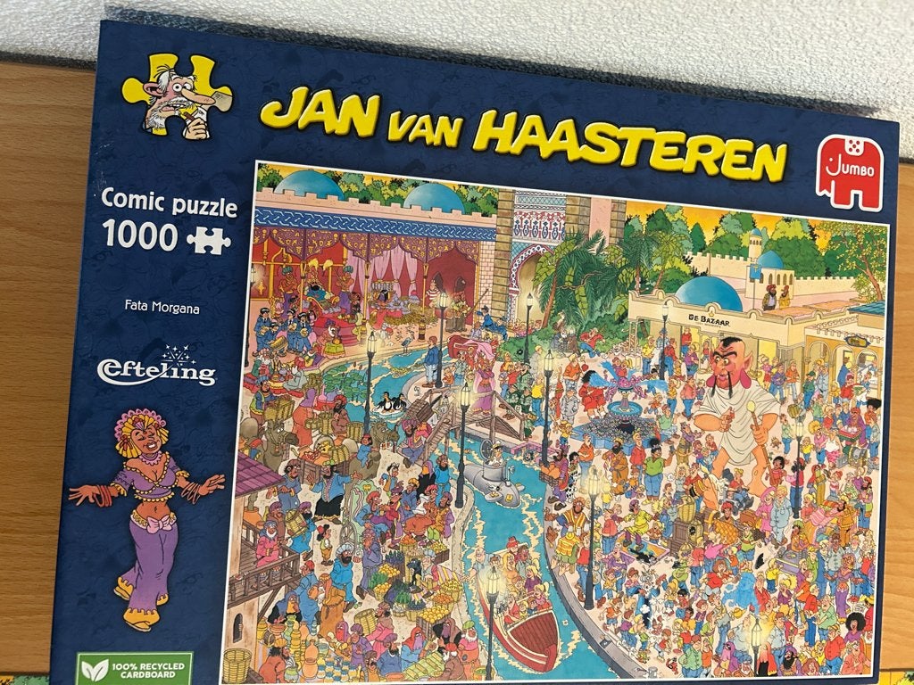 Puzzel Jan van Haasteren  Efteling" Fata Morgana", Ophalen, 500 t/m 1500 stukjes, Gebruikt, Legpuzzel