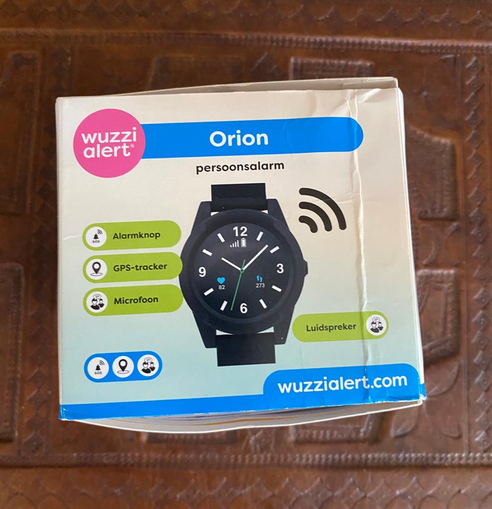 Wuzzi Alert Orion Persoonsalarm Horloge - Nieuw in doos, Zwart, Nieuw, Ophalen of Verzenden, Waterdicht