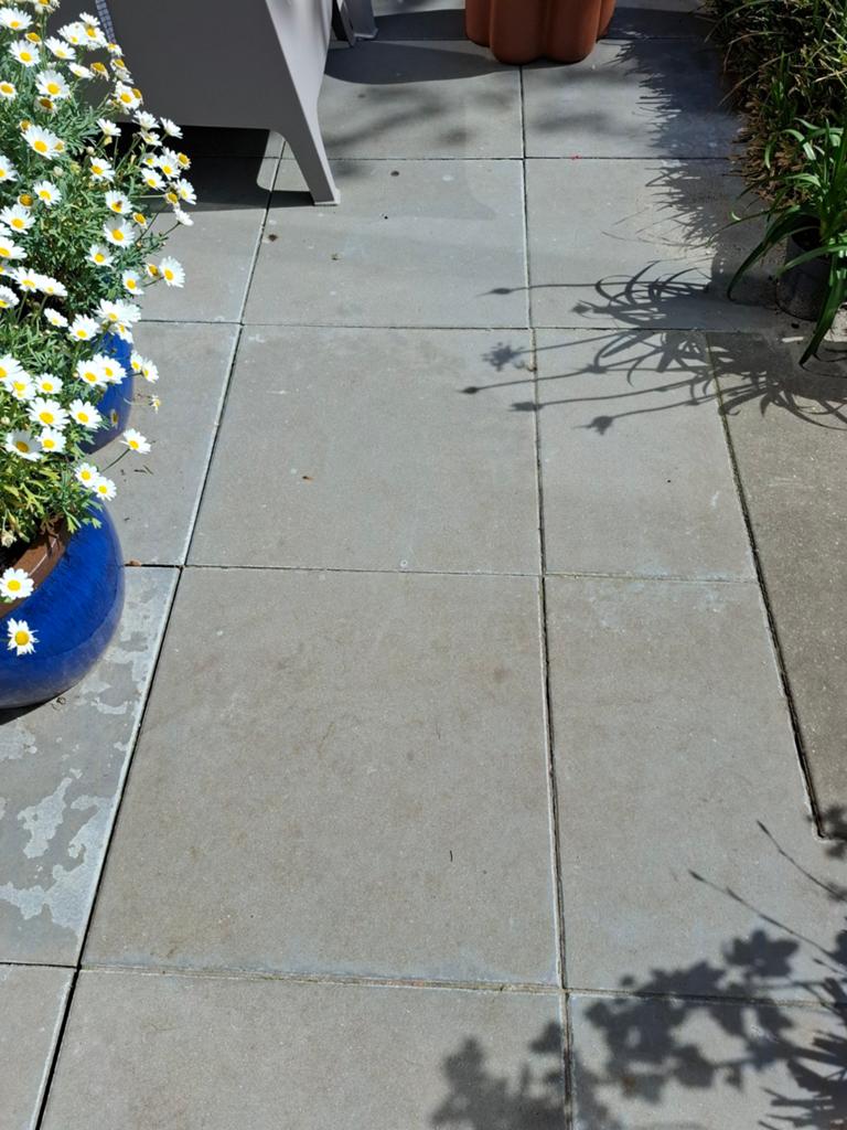 35 gebruikte betontegels 60x60x4 cm, Ophalen, Gebruikt, Beton, Terrastegels