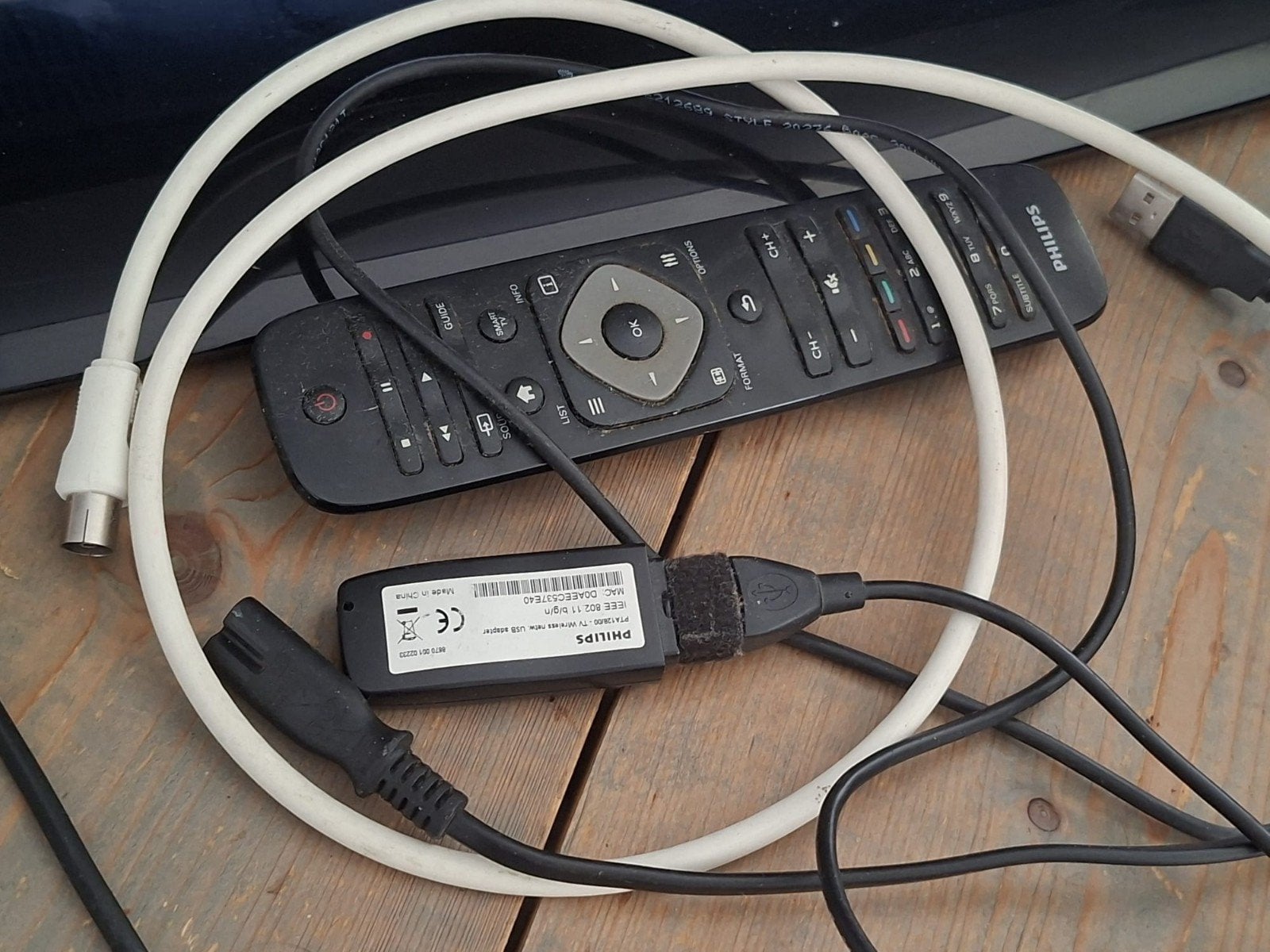 Philips TV met afstandsbediening en kabels, Philips, 50 Hz, Full HD (1080p), Gebruikt