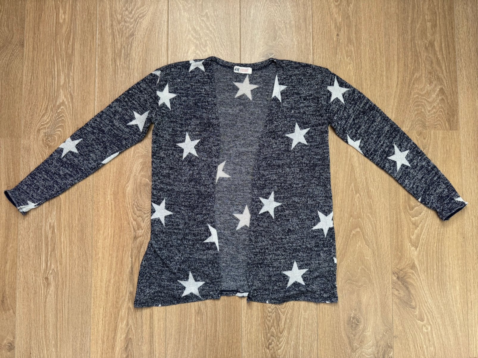 H&M sterretjes vest blauw/wit meisje maat 158/164, Kinderen en Baby's, Kinderkleding | Maat 158, Ophalen of Verzenden, Gebruikt