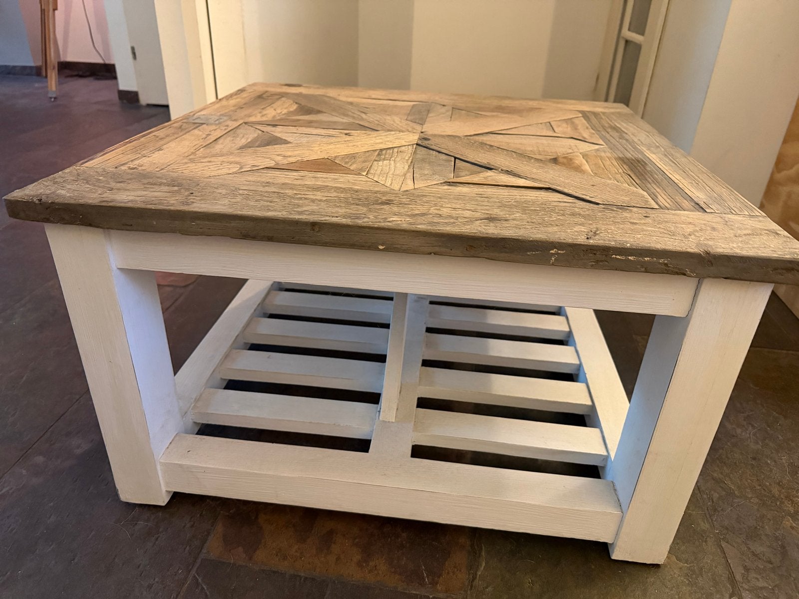 Riviera Maison Salontafel Château Chassigny 70x70cm, Ophalen, Vierkant, 50 tot 100 cm, Zo goed als nieuw