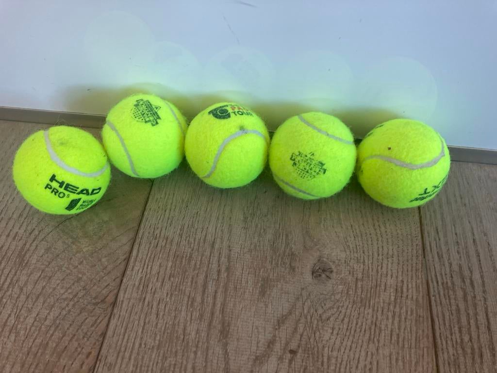 5 Head tennisballen, Gebruikt, Ballen, L00, Ophalen of Verzenden