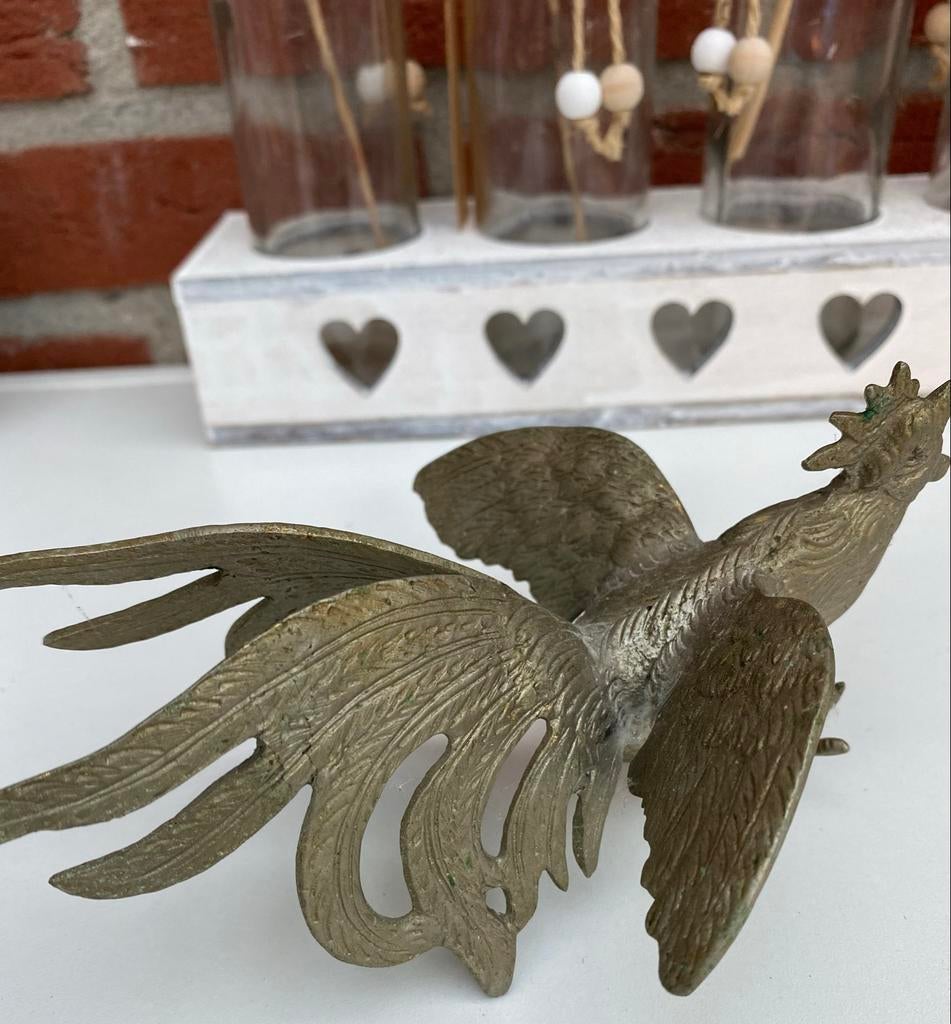 Antieke Vechtende Haan - 16 cm🐓, Ophalen
