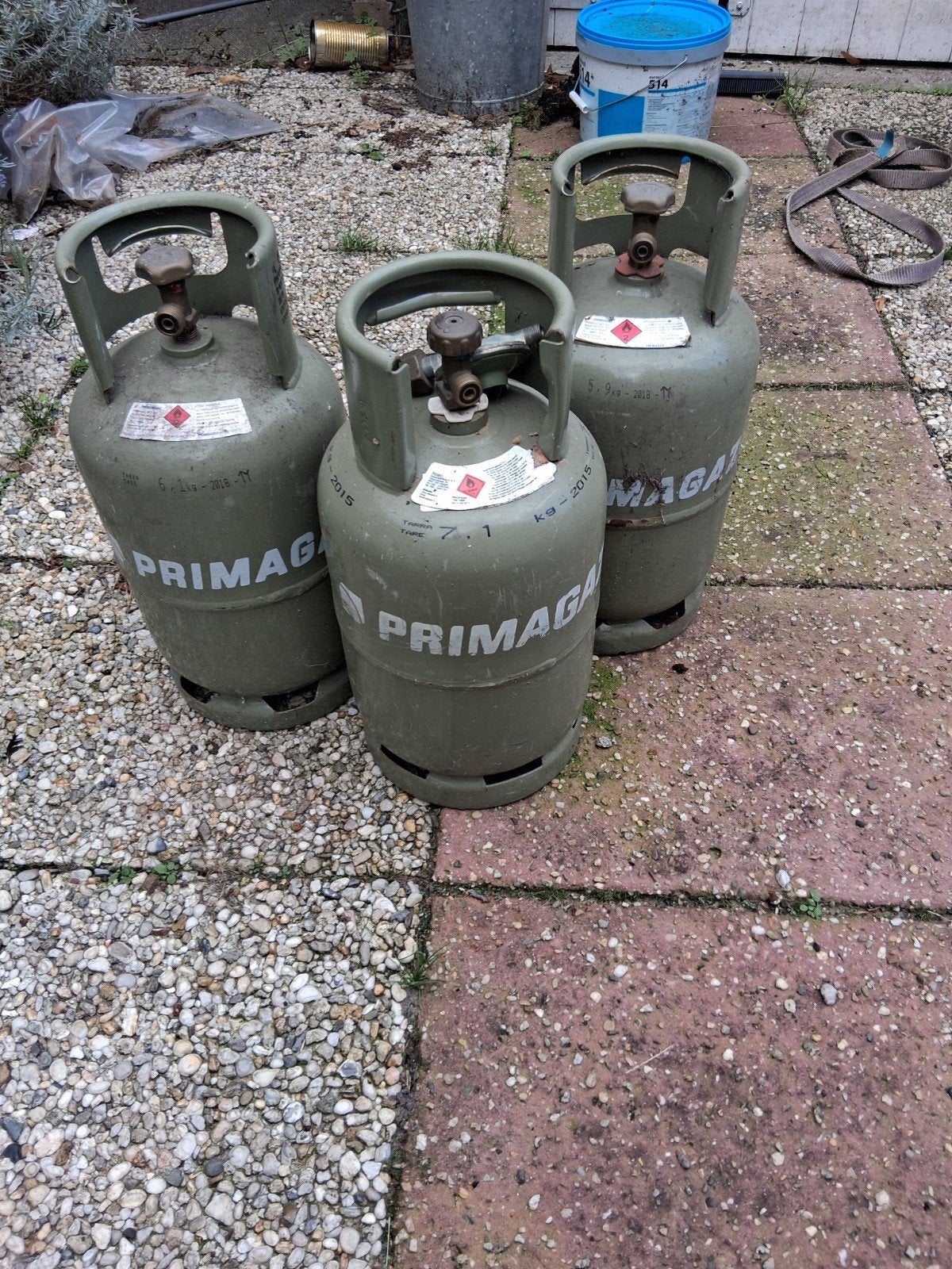 gasfles leeg, Caravans en Kamperen, Ophalen, Zo goed als nieuw