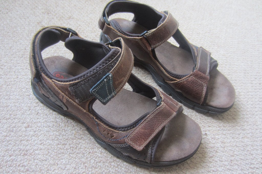 Output sandalen heren - maat 44, Sandalen, Output, Bruin, Ophalen of Verzenden
