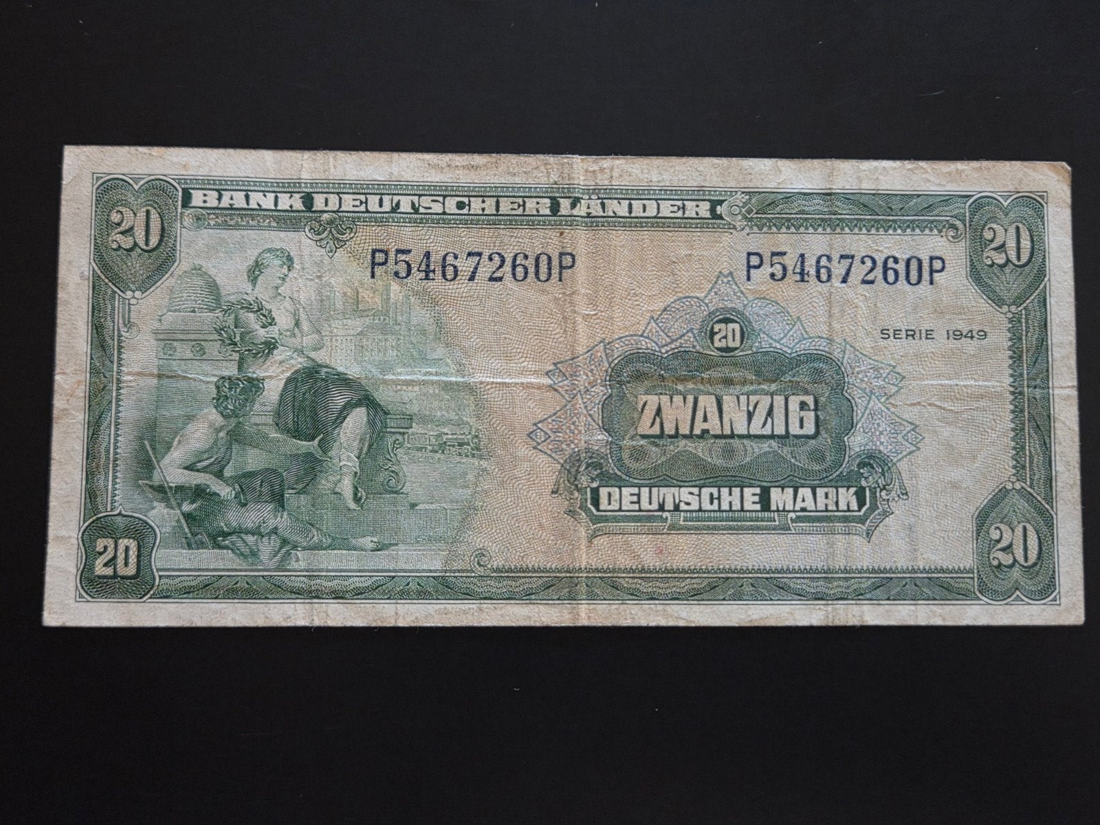 Germany 20 mark 1949 VF, Ophalen of Verzenden, Duitsland