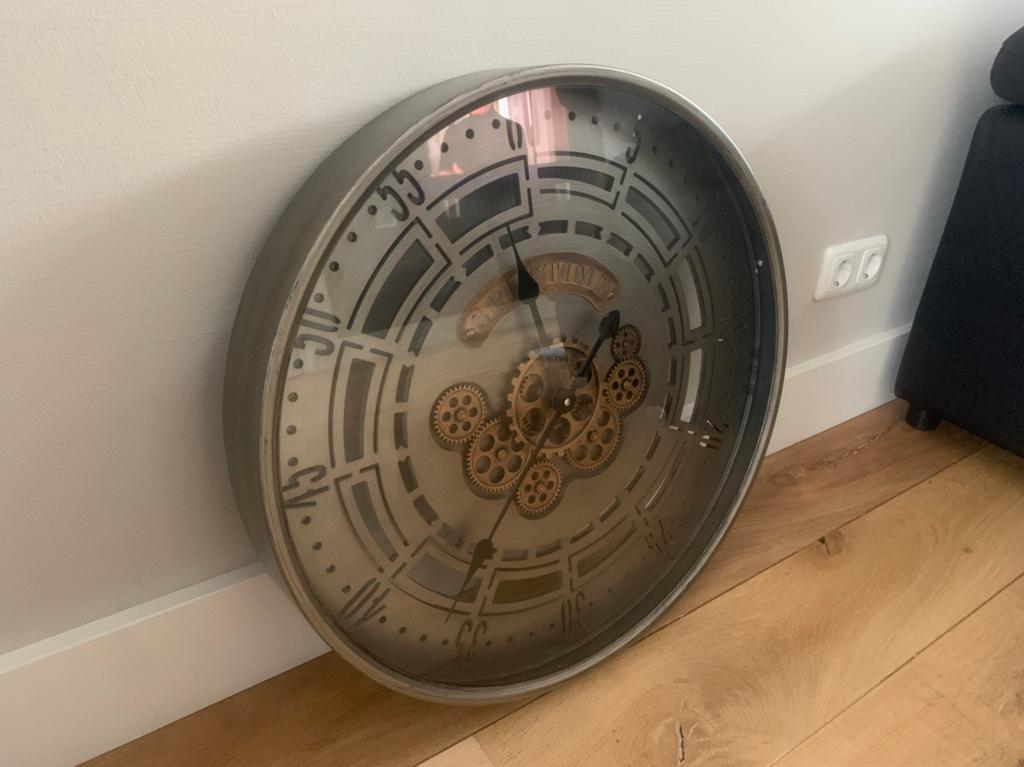 Industriele wandklok, Huis en Inrichting, Ophalen, Zo goed als nieuw, Wandklok