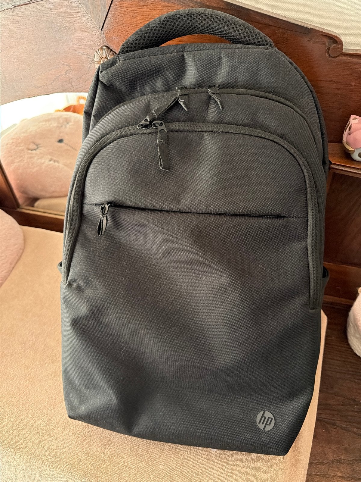 HP Rugzak Zwart - Zo goed als nieuw, Ophalen, Zo goed als nieuw, 25 tot 40 cm, Overige merken