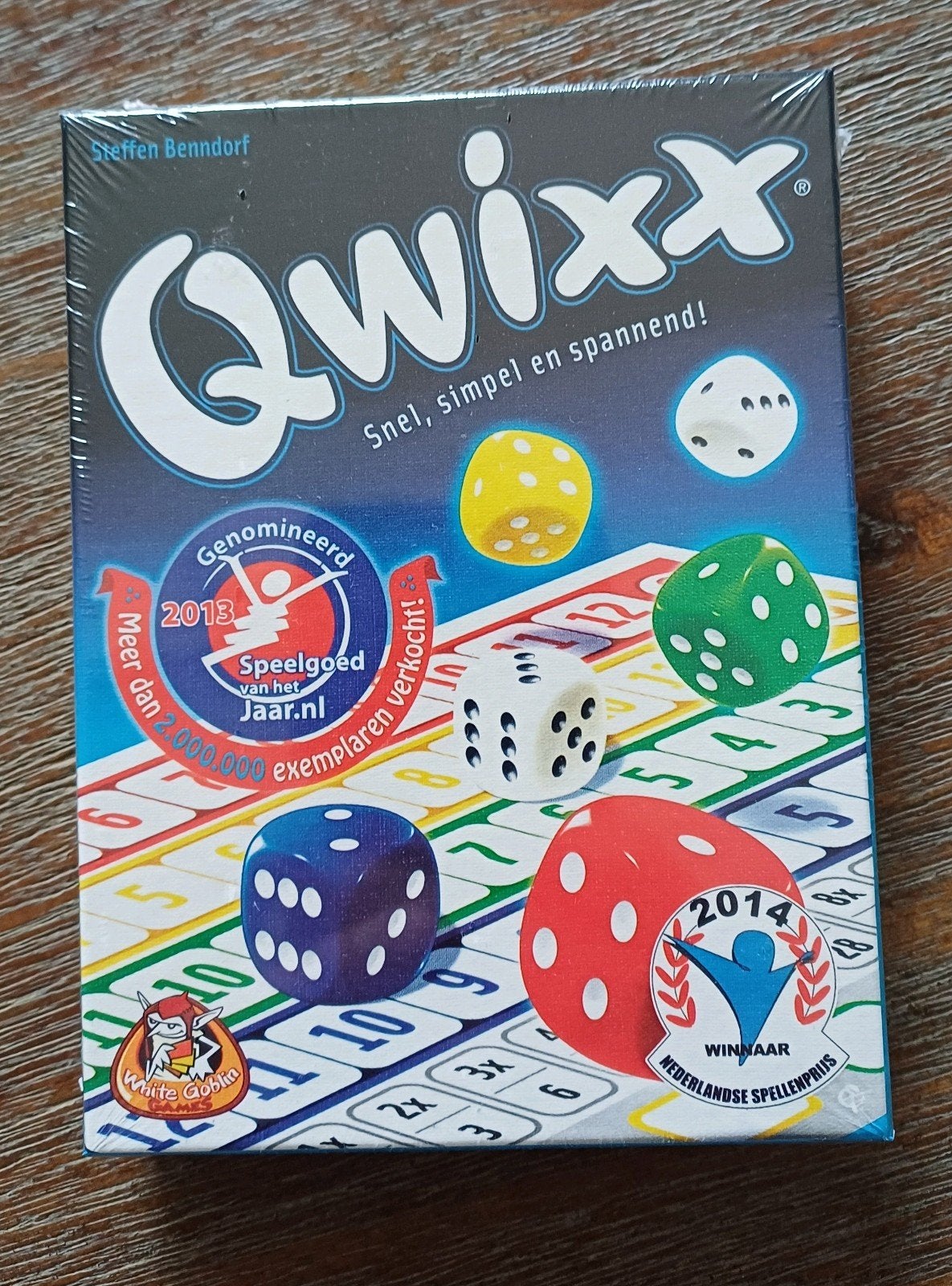 Qwixx dobbelspel - nieuw in verpakking, Vijf spelers of meer, Verzenden, Nieuw, White Goblin Games