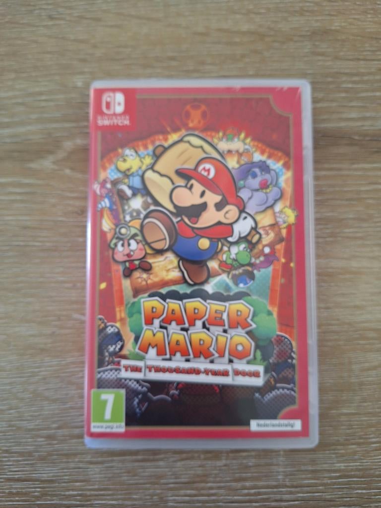 Paper Mario: The Thousand-Year Door, Nintendo Switch, Avontuur en Actie, 1 speler, Ophalen of Verzenden, Zo goed als nieuw