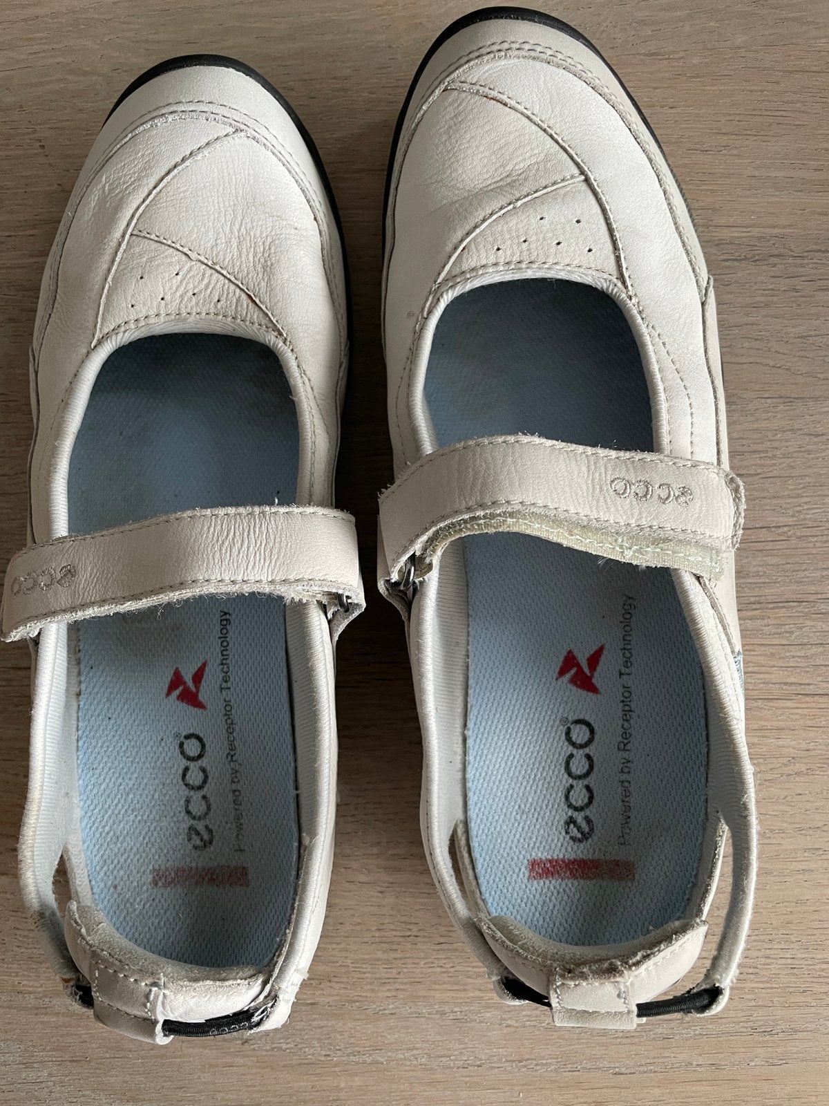Ecco schoenen maat 40, Wit, Zo goed als nieuw, Sandalen of Muiltjes, Ophalen of Verzenden