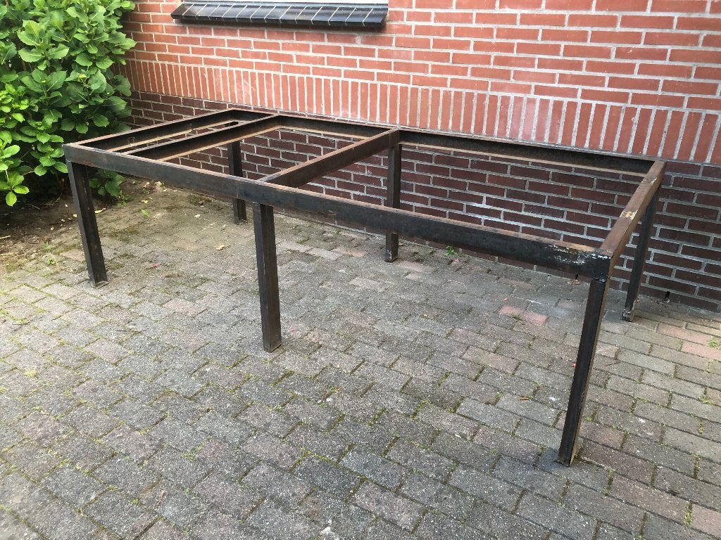 industrieel tafel onderstel, of lastafel, werkbank, stelling, Doe-het-zelf en Verbouw, Ophalen, Zo goed als nieuw, IJzer