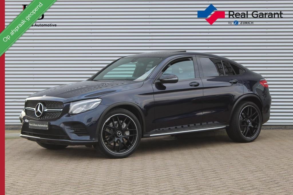 Mercedes GLC-klasse Coupé 250 4MATIC AMG/PANO/BOMVOL!, Gebruikt, 4 cilinders, Blauw, Leder