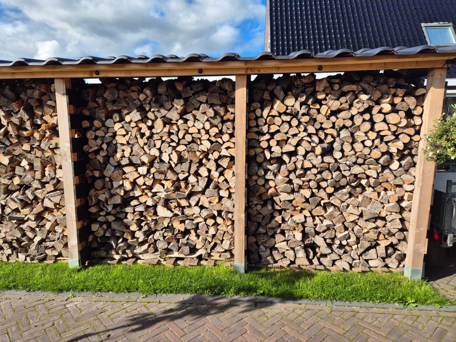 Haardhout bezorgd, 6 m³ of meer, Ophalen, Beukenhout, Blokken