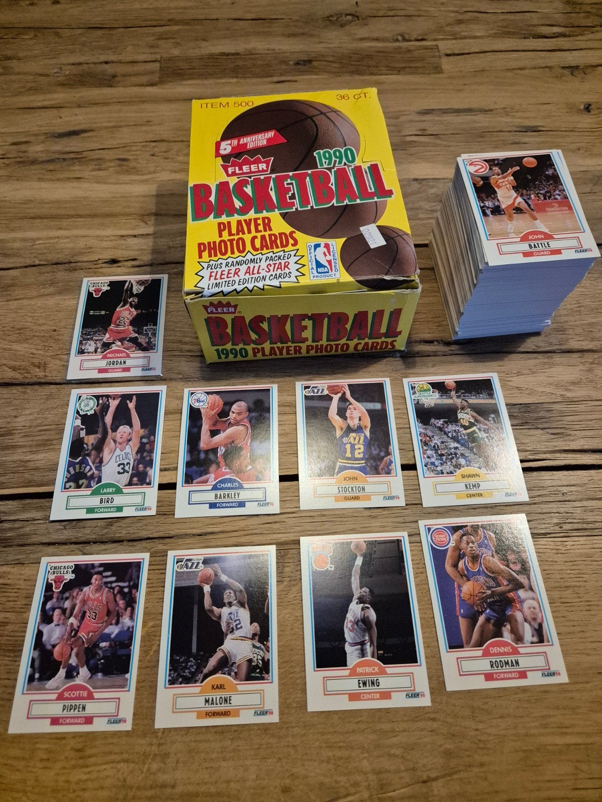 Fleer 1990 basketbalkaarten complete set incl Michael Jordan, Ophalen of Verzenden, Buitenlandse clubs, Spelerskaart