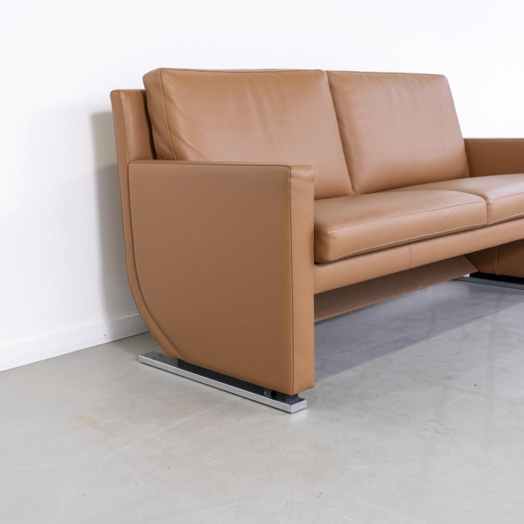 1x Leolux Timandra Bank 2,5-zits/172cm Leder - Cognac, Niet ingevuld, Overige maten, Minder dan 75 cm, 150 tot 200 cm