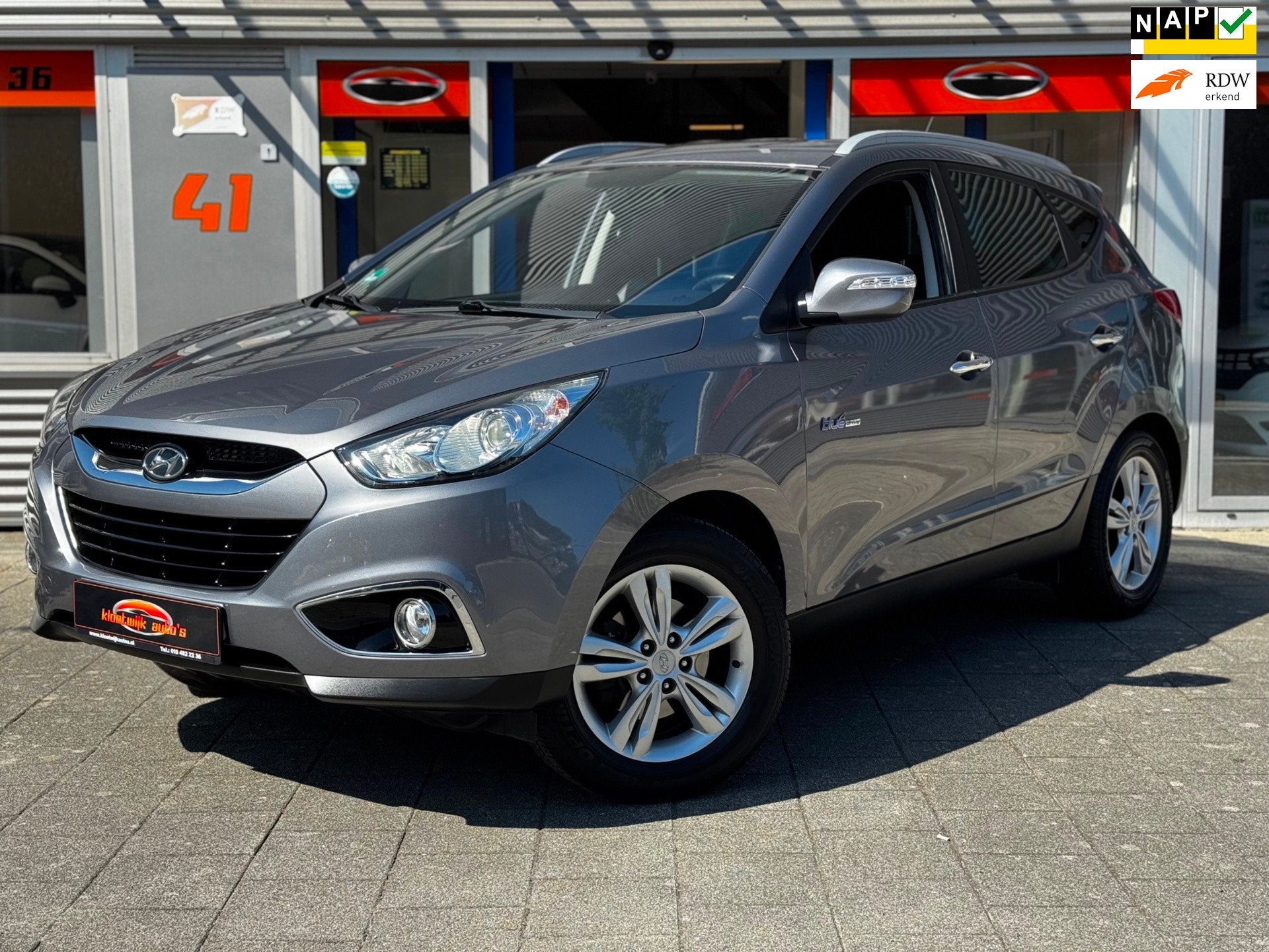 Hyundai Ix35 1.6i GDI i-Magine Navigatie Leder CarPlay Deale, Auto's, Voorwielaandrijving, 135 pk, 4 cilinders, Leder en Stof