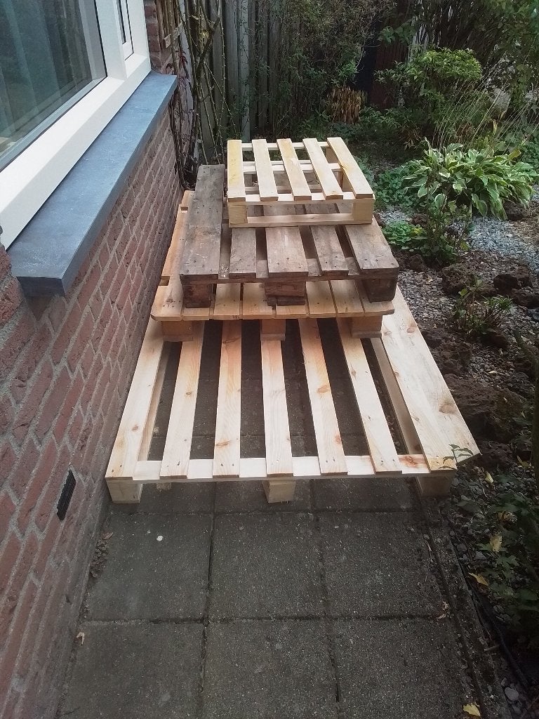 Gratis grote en kleine pallets, Ophalen, Minder dan 25 mm, Zo goed als nieuw, Minder dan 200 cm