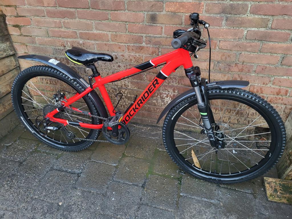 Gave 24inch Btwin Rockrider ST900 schijfrem-8v etc 7-11jr, Ophalen, Versnellingen, Btwin Rockrider, Schijfrem