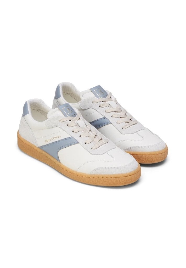 Marc O'Polo sneakers - wit met lichtblauw - maat 41/42, Kleding | Dames, Verzenden, Wit, Marc O'Polo, Sneakers of Gympen