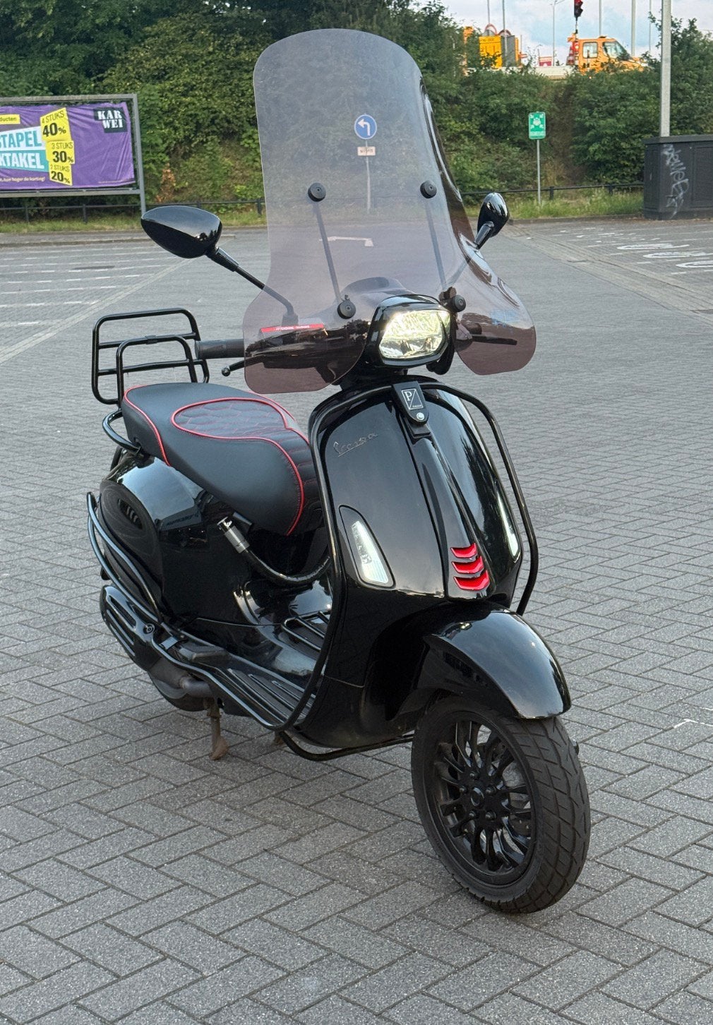 Vespa Sprint 2021 E5 brom Malossi 55km/h, Ophalen of Verzenden, Zo goed als nieuw
