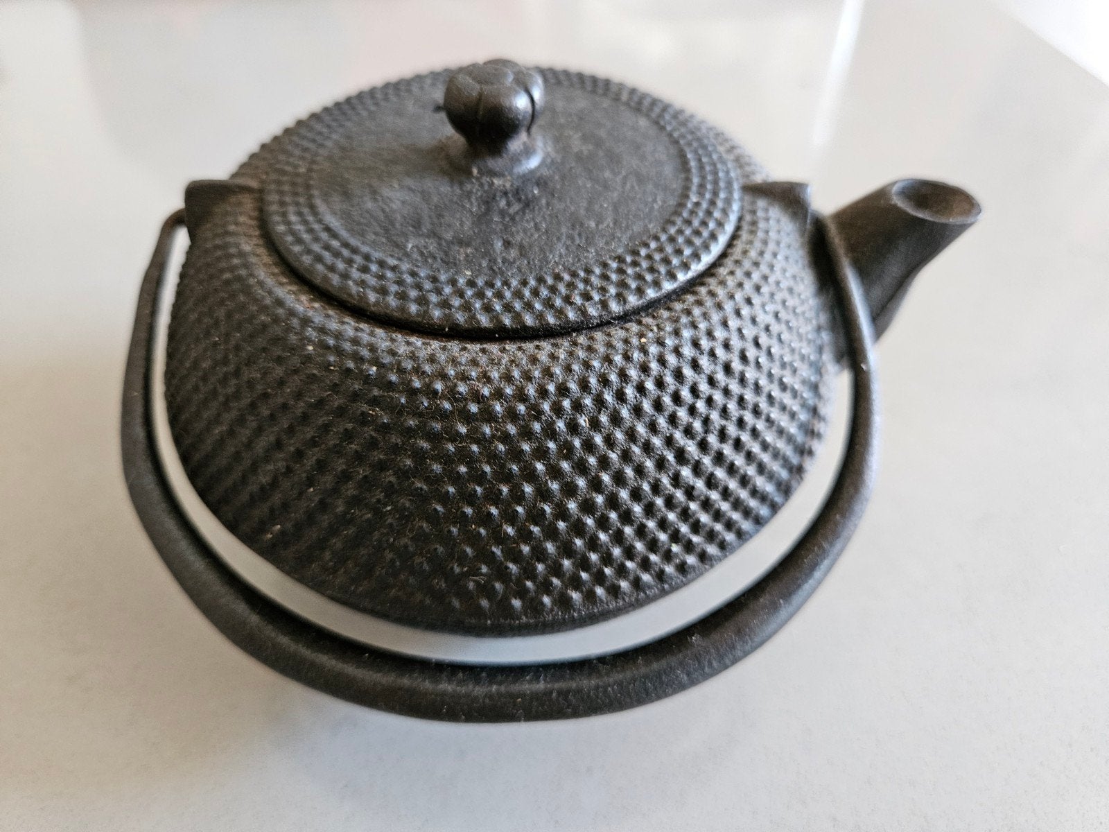 tetsubin kanka Japans theepotje thee potje antiek, Antiek en Kunst, Overige typen, Japan, Gesigneerd, Zwart