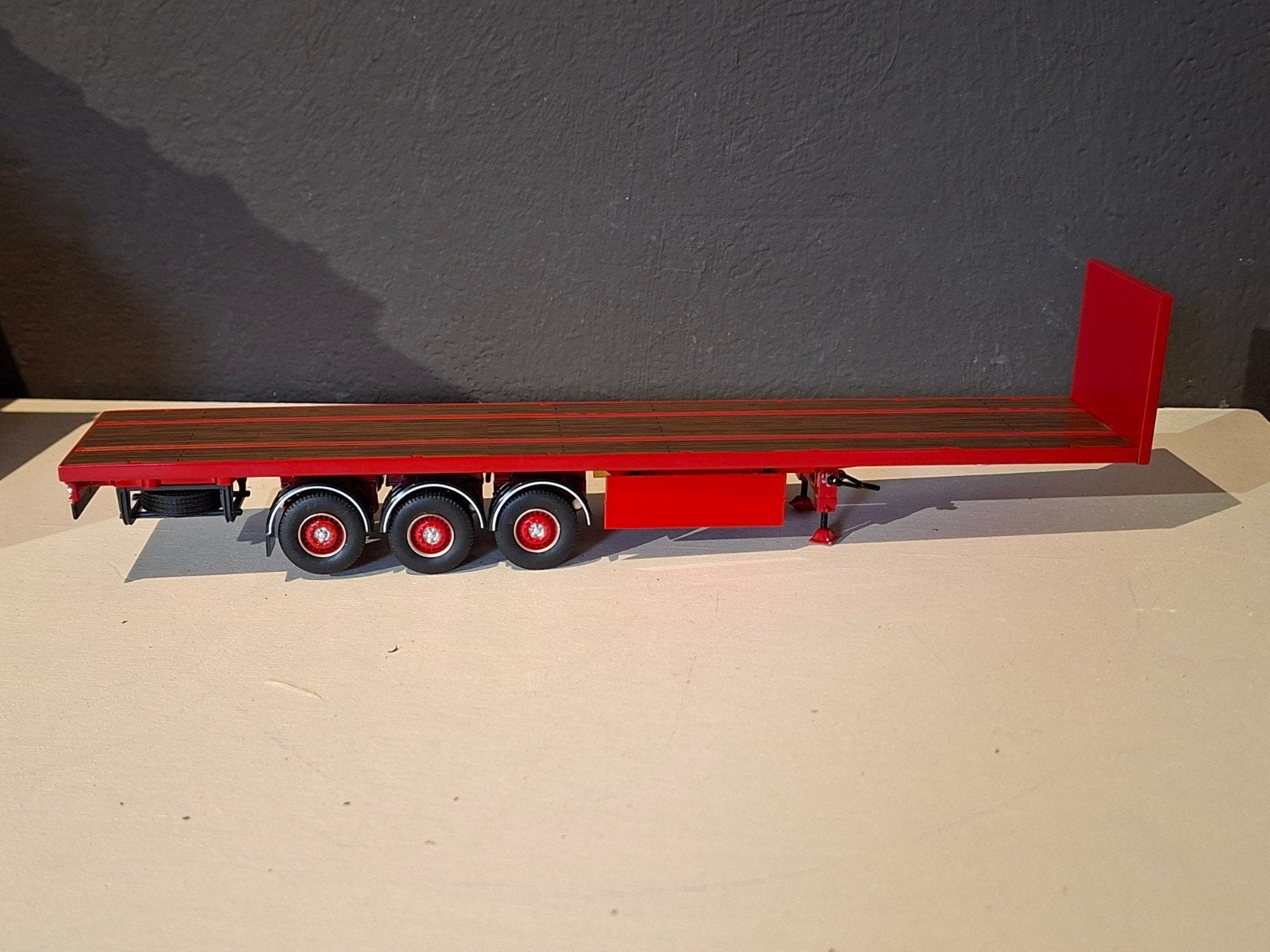 Tekno vlakke oplegger, Ophalen of Verzenden, Gebruikt, Bus of Vrachtwagen, Tekno