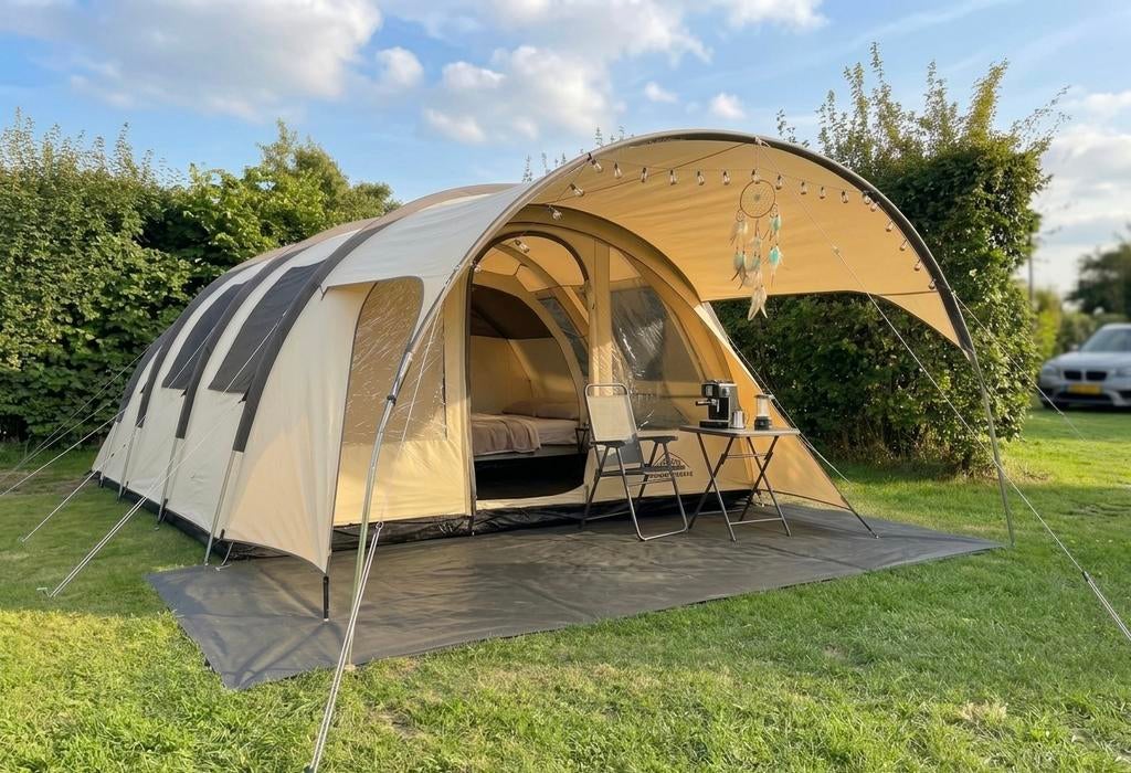Basecamp Ambato V Deluxe tent + inboedel compleet, Ophalen, Zo goed als nieuw, Tot en met 5