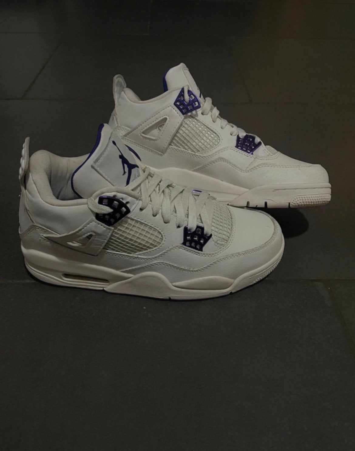 Nike Air Jordan 4 Retro Metallic Purple, Ophalen of Verzenden, Nieuw, Wit, Sneakers of Gympen