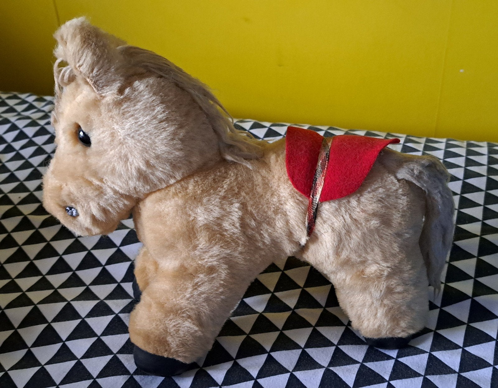 vintage Po-nee paardenknuffel, Paard, Gebruikt, Ophalen of Verzenden, Middelgroot (20 tot 80 cm)
