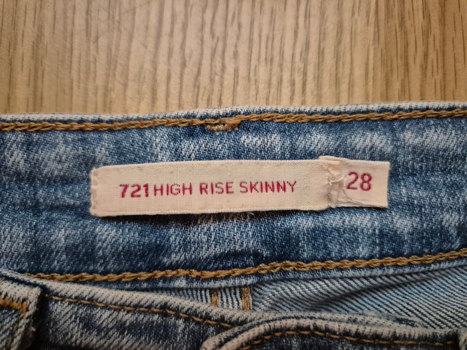 Levi's 721 HIGH RISE SKINNY Jeans - W28 L28, Blauw, Ophalen of Verzenden, Zo goed als nieuw, W28 - W29 (confectie 36)