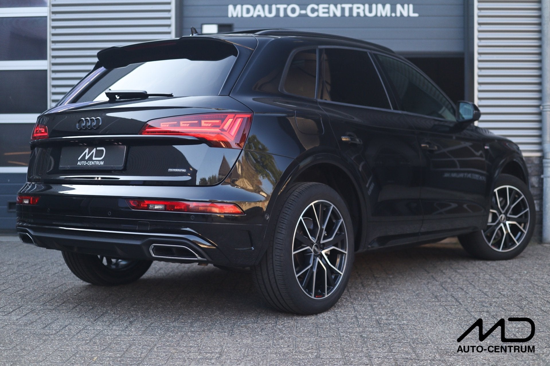 Audi Q5 55 TFSI e S-Line| 367 pk| Pano| Matrix| Memory| Mass, Auto's, Audi, Automaat, Gebruikt, Zwart, 4 cilinders