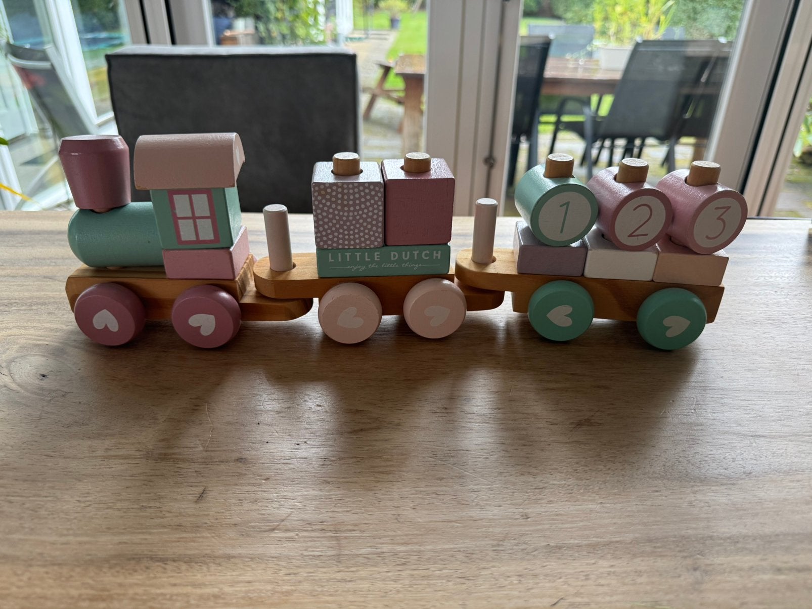 Little Dutch houten speelgoed trein, Ophalen, Gebruikt