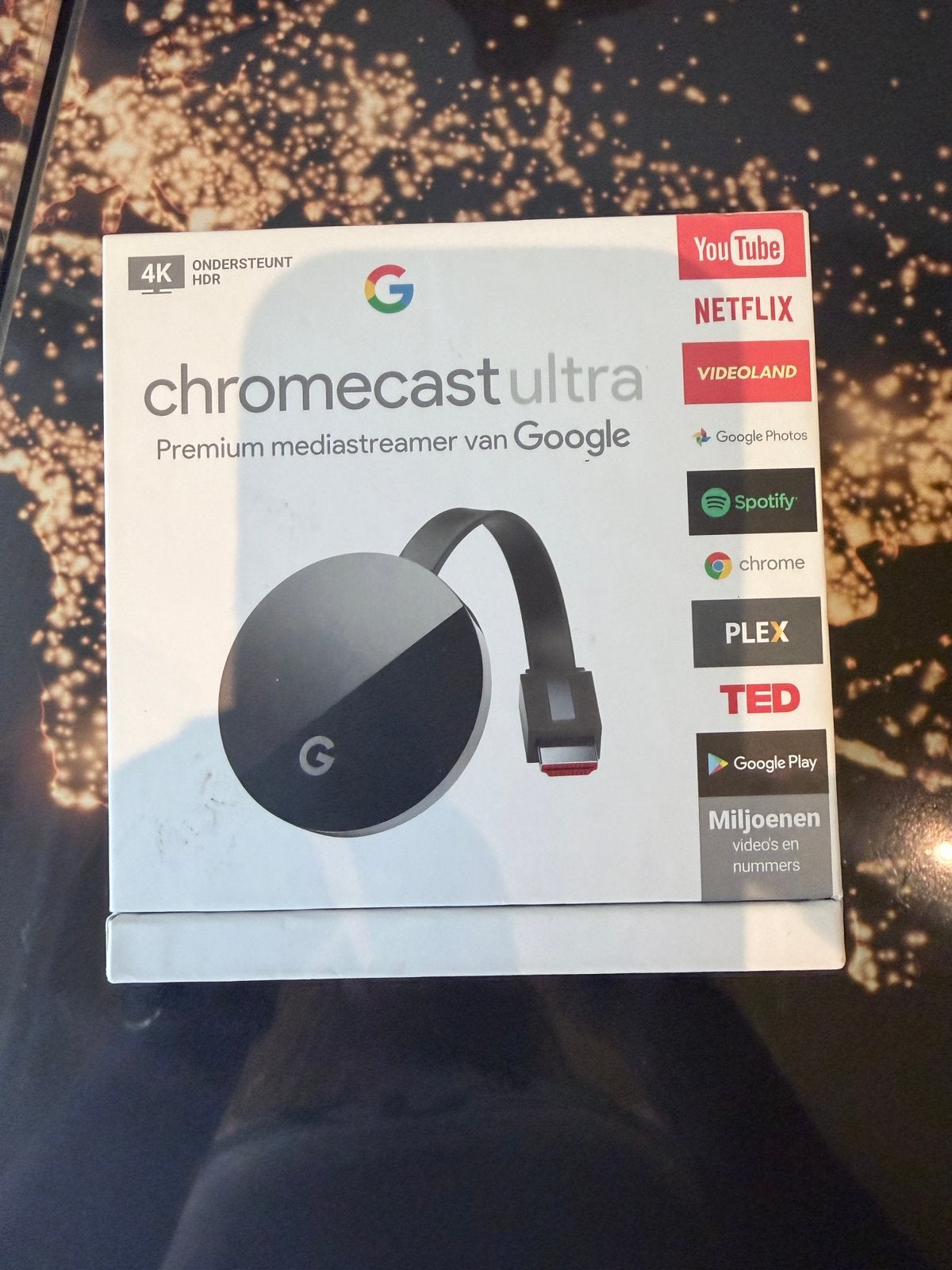 Google Chromecast Ultra 4K – compleet, Ophalen of Verzenden, Zo goed als nieuw