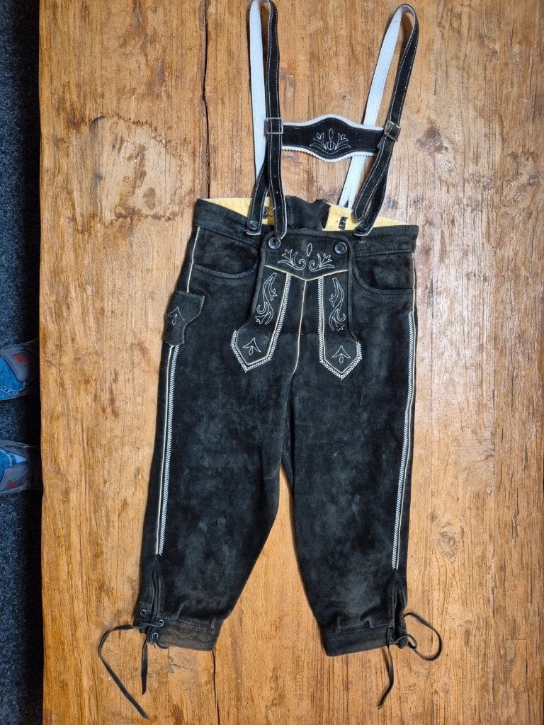 Stoere kinder lederhosen, Beckert modern, Djt@dejuistetoon.eu, Ophalen of Verzenden, Zo goed als nieuw