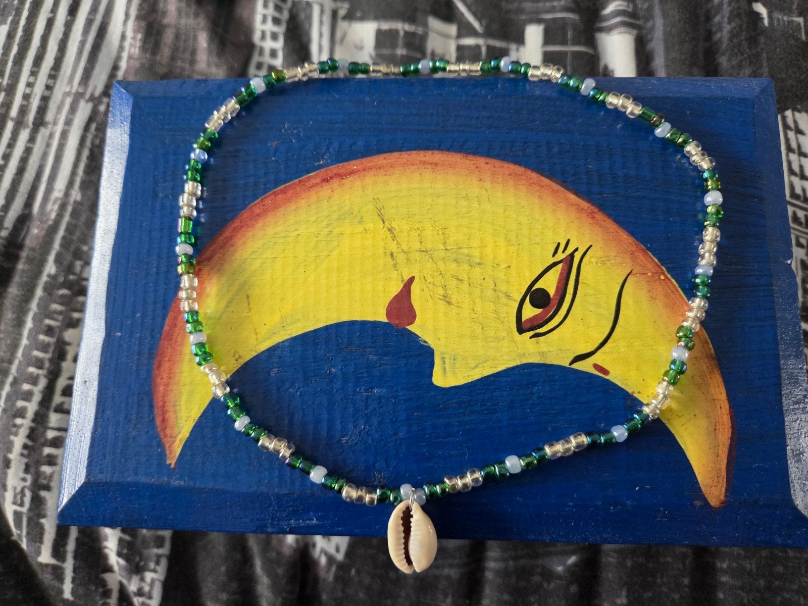 Kralenketting met schelp surf NIEUW, Verzenden, Nieuw, Overige materialen
