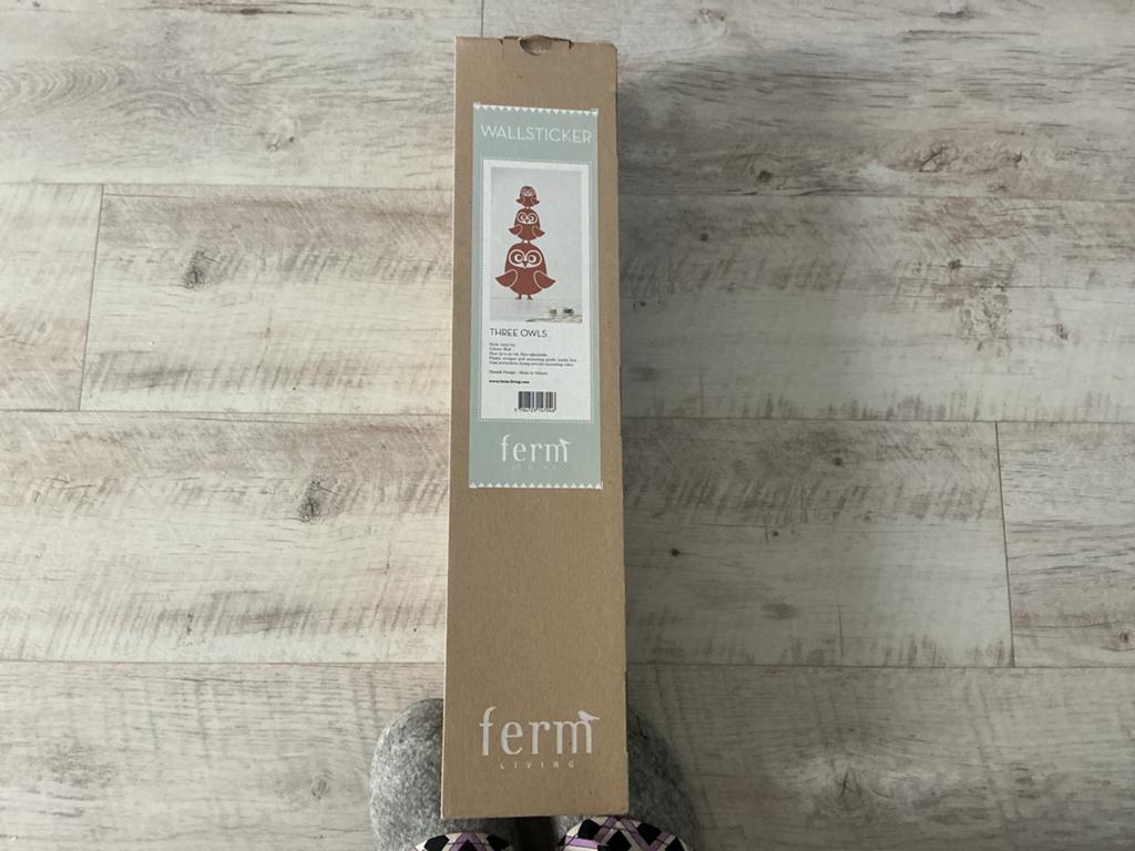 Ferm Living Muursticker 'Three Owls' - Nieuw in doos, Ophalen of Verzenden, Nieuw, Overige typen