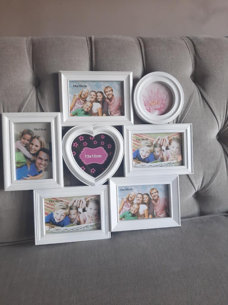 Fotocollage voor 7 foto's., Ophalen, Zo goed als nieuw