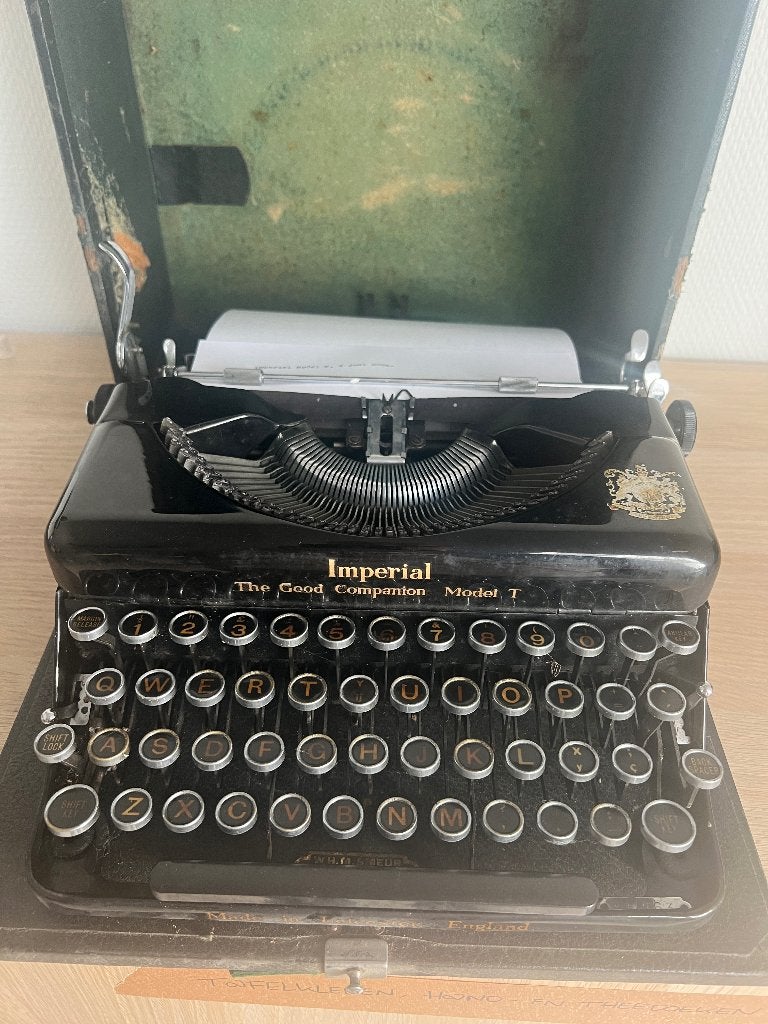 Goed werkende Imperial Model T met originele koffer, Diversen, Typemachines, Verzenden, Gebruikt