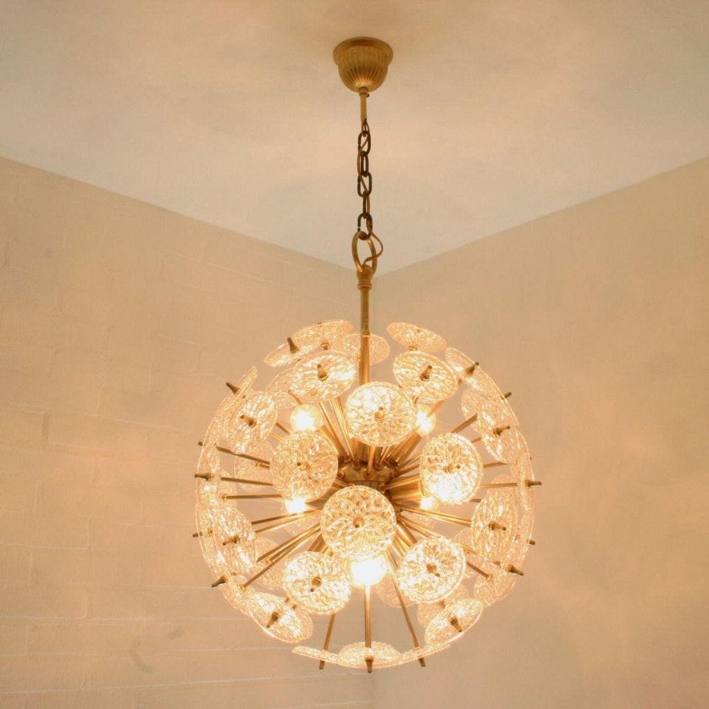 Emil Stejnar Sputnik Val Saint Lambert hanglamp, Overige materialen, E14 (klein), Ophalen of Verzenden, Zo goed als nieuw